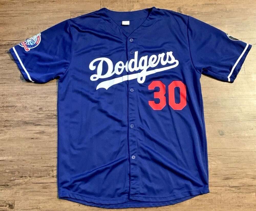 Los Angeles Dodgers Dave Roberts #30 2018 60th BMW Promotional Jersey Size M